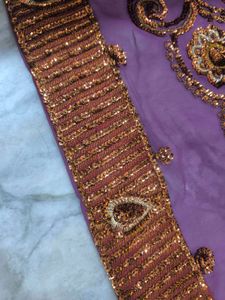 Vintage purple saree.