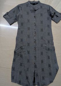 Gray Printed Tunic Top