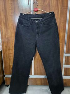 Straight Fit Wide Leg Jeans