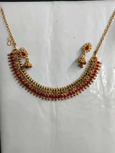 Ethnic Gold Tone Necklace Set