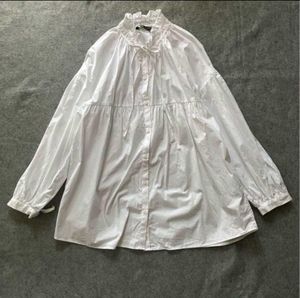 White Ruffle shirt