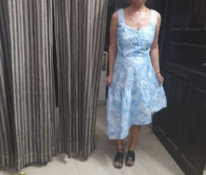 Sky Blue Cotton Dress
