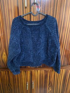 Blue Knit Sweater