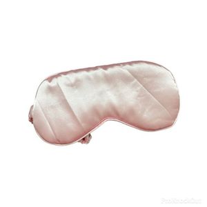 pink satin eye mask