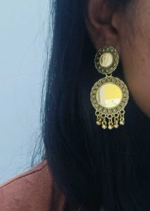Gold Mirror Earrings