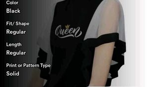 Trendy Women Queen Graphic Print Top