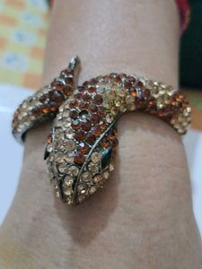 Rhinestone Snake Bangle Bracelet