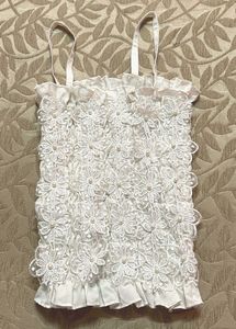 White Floral Tank Top