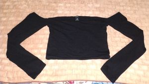 Black Off-Shoulder Top