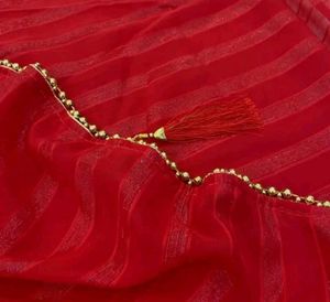 Gorgeous Red  Party Wear Saree