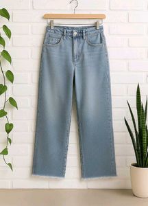 Wide Leg Denim Jeans