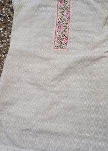 Chikankari Short Kurti