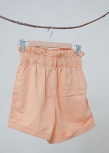 Peach High-Waisted Shorts