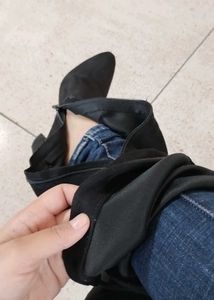 Stylish Black Thigh High Boots