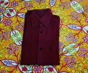 Striped Maroon Shirt