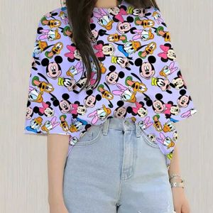 Disney Cartoon Print Top