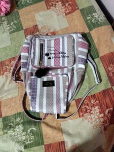 Striped Backpack