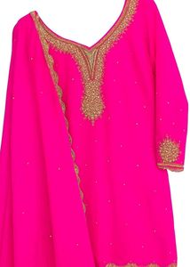 Pink Embroidered Salwar Kameez Pakistani Suit