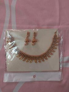 A necklace + earring combo + Leave In Conditioner