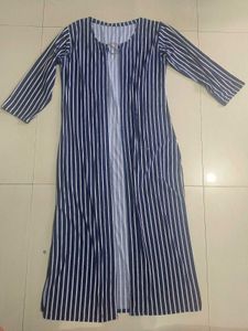 Navy Blue Striped Co-ord Set
