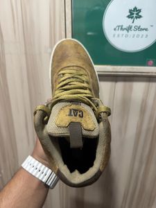 CAT (Caterpillar) Man Made Materials Leather Boots