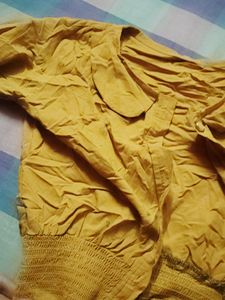 Mustard Crop Top Jacket