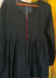 Elegant Black Tunic Top