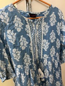 Floral Print Kurta