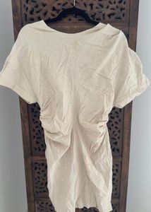 Zara New L Edition Linen Blend Backess Dress