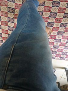 💙 Stylish Slim-Fit Blue Denim Jogger – Super Comf