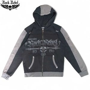 Rock Rebel 1986 Skull Edition⚡Gothic Hoodie
