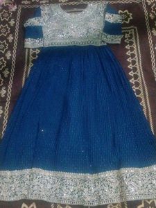 Blue 💙 Embellished Anarkali Dress