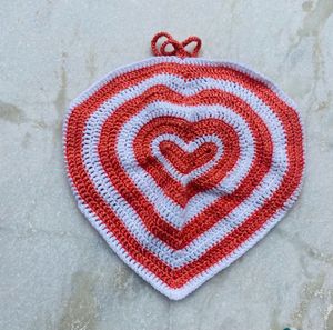 Crochet Heart Crop Top