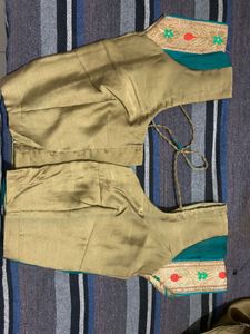 Embroidered Sari Blouse Two Colour Shed