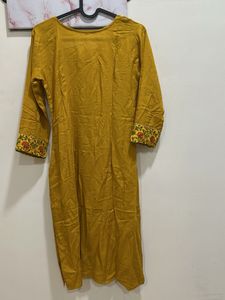 Elegant Mustard Kurti Set