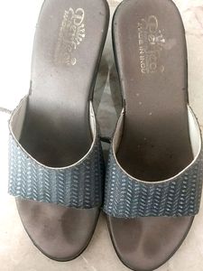 Grey Silver Heels