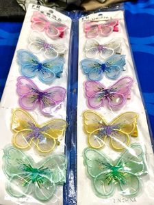 Butterfly Hair Clips (12 Pcs)