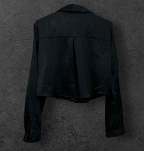 Zara Satin Crop Shirt