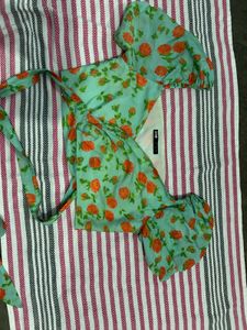 Floral Print Tie-Front Top