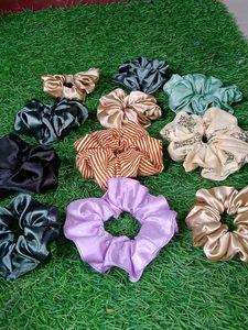 Handmade Scrunchies With Different Colours 150 Coins Each