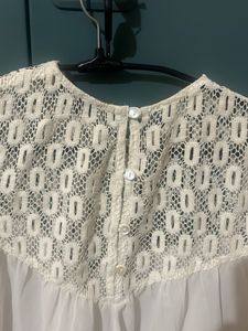 Lace detail top