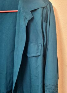 Green Shirt Like Wrap Top