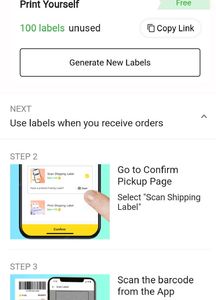 50 Piece B/W Non Sticky Shipping Labels