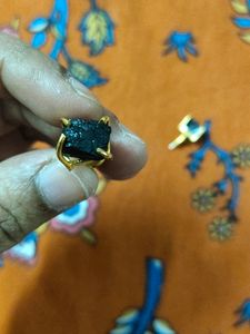 Raw Stone Studs (Black)
