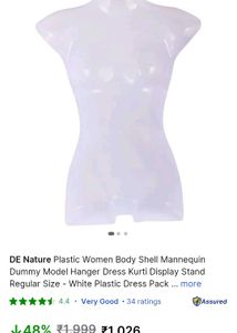 Female Mannequin Torso Form