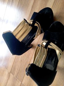 Black & Gold Heels