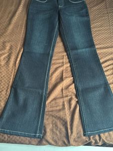 NEW bootcut jeans with tag dark blue denim