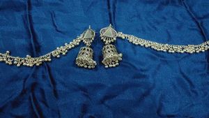Silver Jhumka Earrings