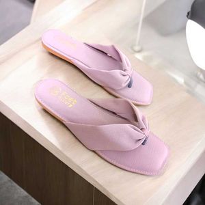 Pink Bow Thong Sandals