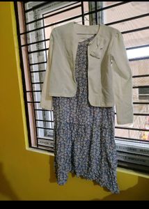 Cute Midi Dress With Jacket